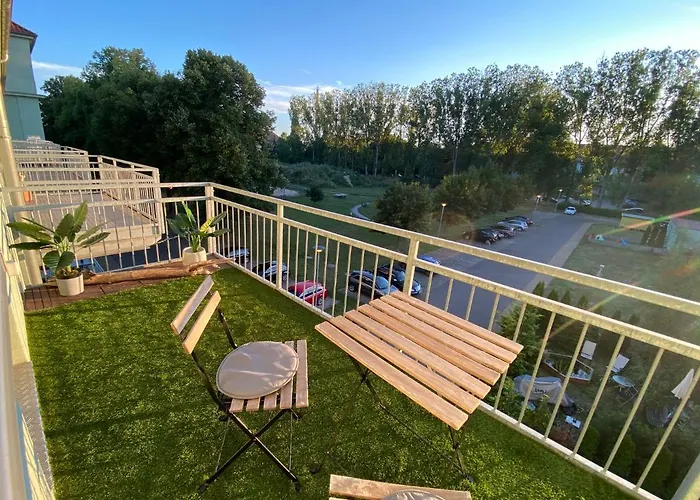 아파트 Charmantes Loft Mit Balkon 마그데부르크